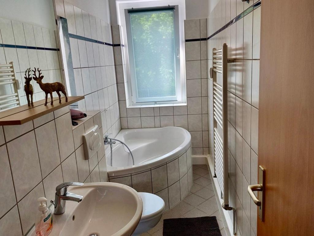 Ferienwohnungen Zauberberg, Schneehase & Glitzerhirsch Oberwiesenthal Ngoại thất bức ảnh